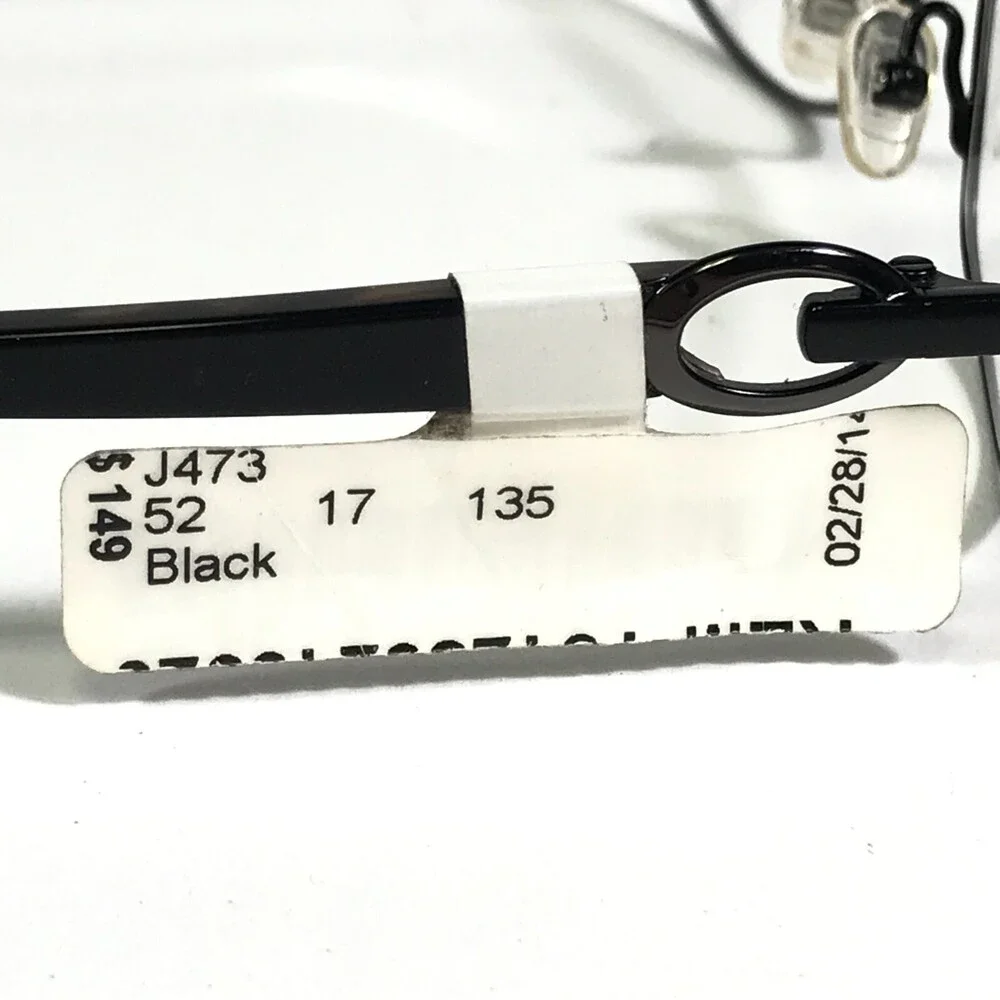 Jones New York Eyeglasses Frames J473 BLACK Round Full Rim 52-17-135